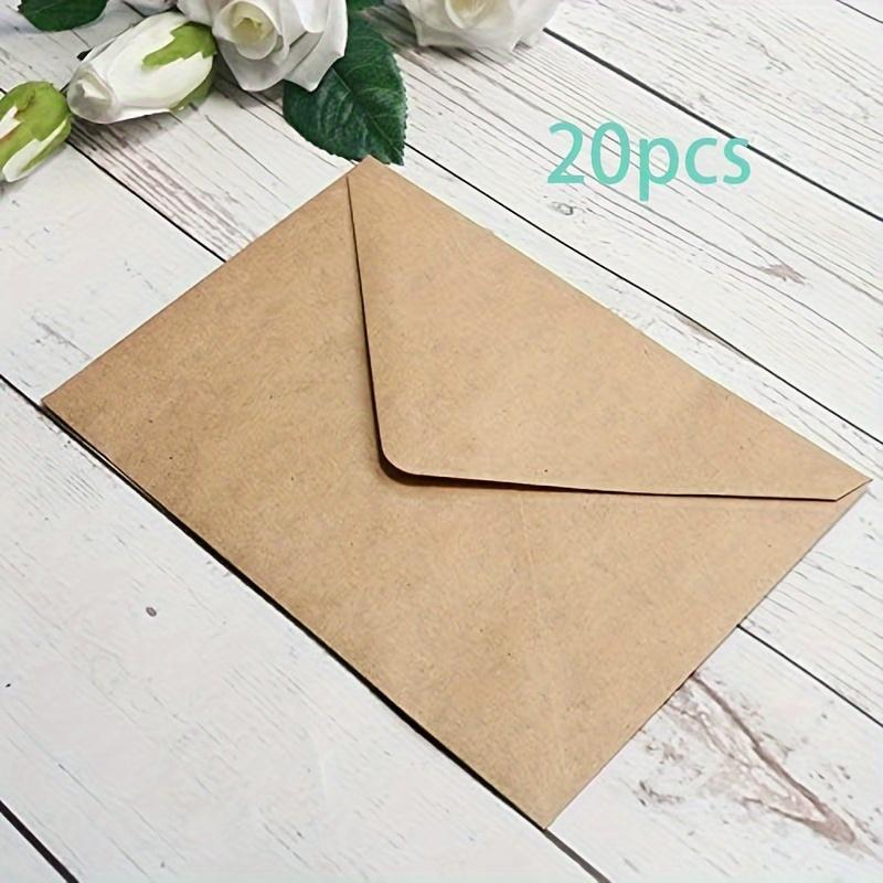 20/50pcs Premium Kraft Paper Envelopes - Perfect for DIY Greeting Cards, Wedding Invitations & Birthday Notes
