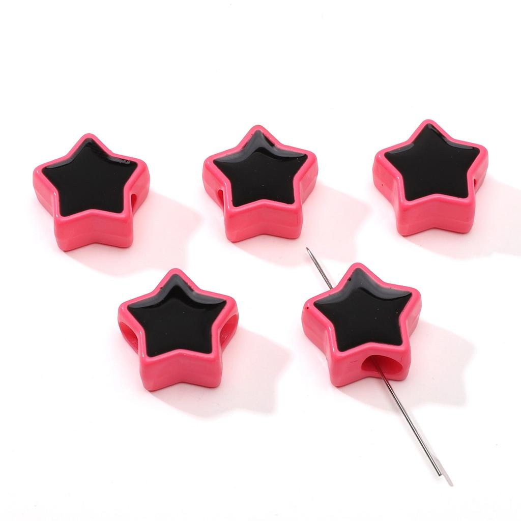 2Pcs Acrylic Pentagram Beads For DIY Necklace Bracelet Earrings Jewelry Making Craft Accessories