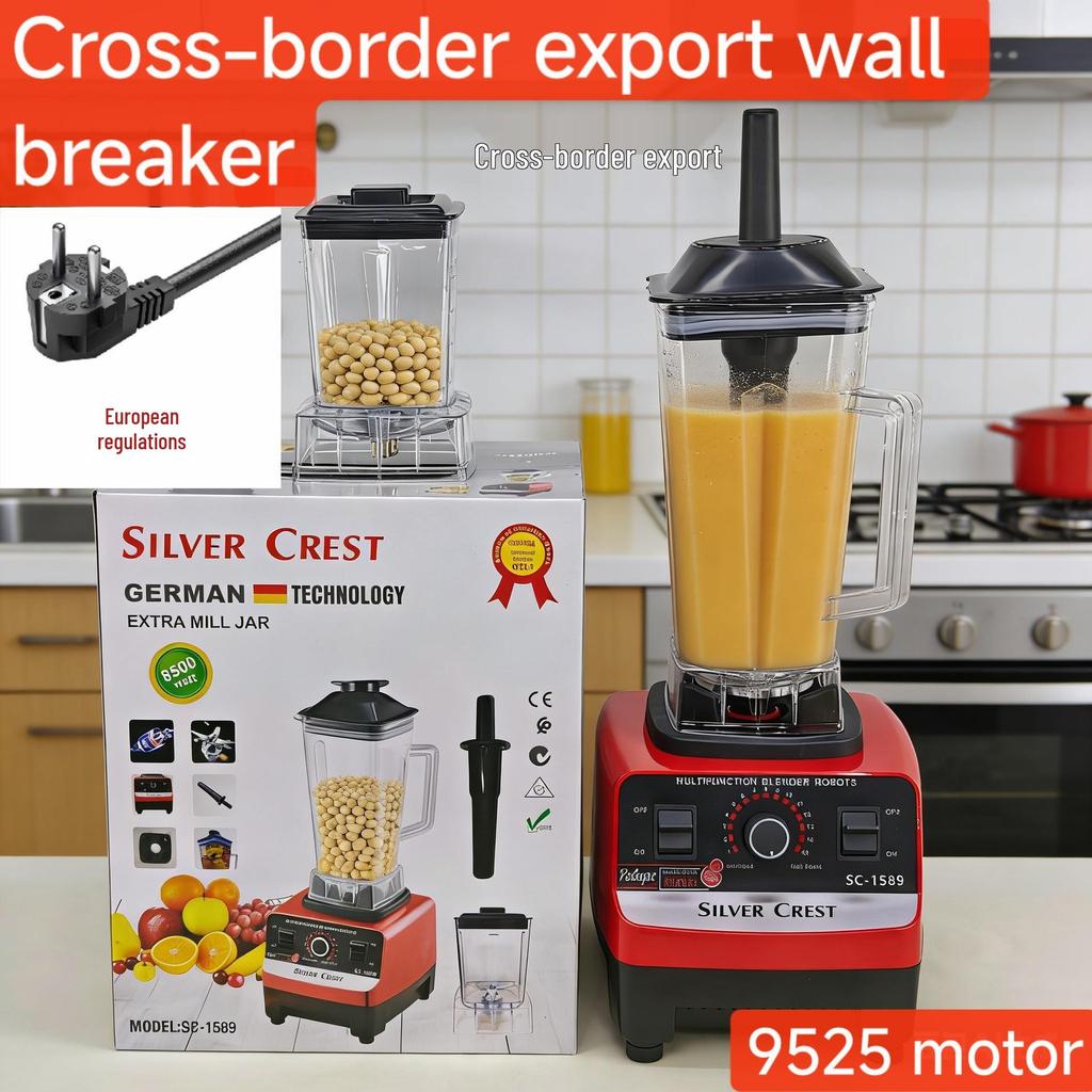 Stainless Steel Multi-Function Blender: Juicer, Meat Grinder & Food Processor with Large Capacity