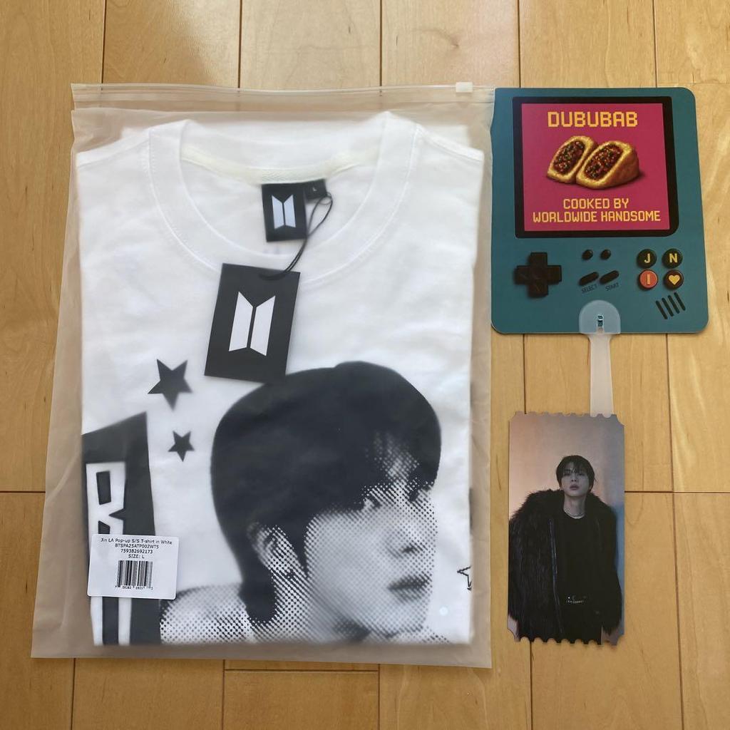 [USED] Jin LA Pop-up T-shirt (size L) with Admission Bonus