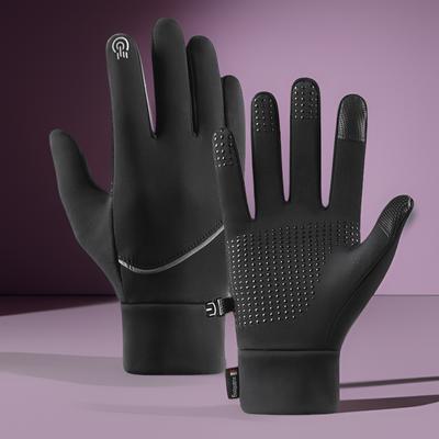 Lehké běžecké rukavice, Dotykové protiskluzové teplé rukavice vložky pro cyklistiku jízdu na kole sportování řízení pro muže ženy