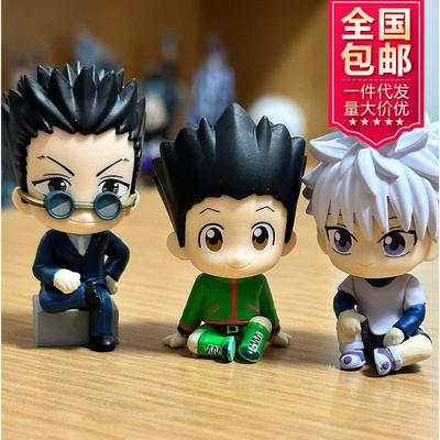 Full-time Hunter Peripheral Sitting Hunter Figure Anime Cartoon Xiaojieqi Yekula Pickamaki Doll Toy