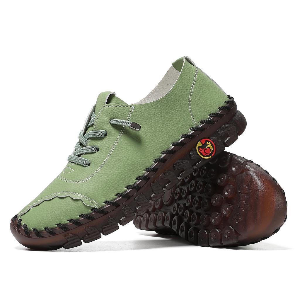 VEZFAA Women's Fashionable Casual Versatile Soft-soled Shoes Plus Size Women's Shoes Flat Casual Shoes women sneakers