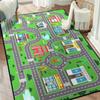 Cute Cartoon Dinosaur Rug for Bedroom Bedroom Playroom Decor for Kids Lovely Dinosaur Animal Pattern Carpet Blue Rug Non-Slip