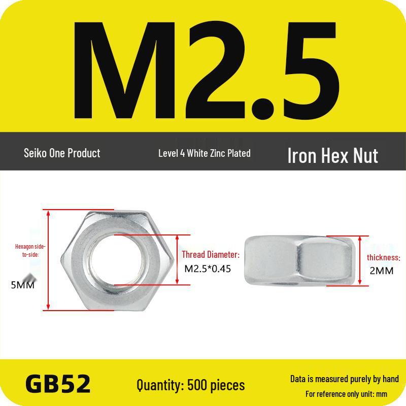 Black Galvanized Nickel-Plated Iron Hex Nut Screw Cap, GB Grades 4.8/8.8/12.9, Sizes M4/M5/M6/M8