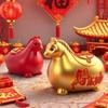 Zodiac Horse Cartoon Piggy Bank Gold Red Coin Saving Box Practical Pig Coin Jar  Festive Occasions