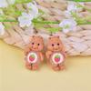 10Pcs/pack Mini Bear Cartoon Resin Pendant Charms For DIY Jewelry Making Accessories