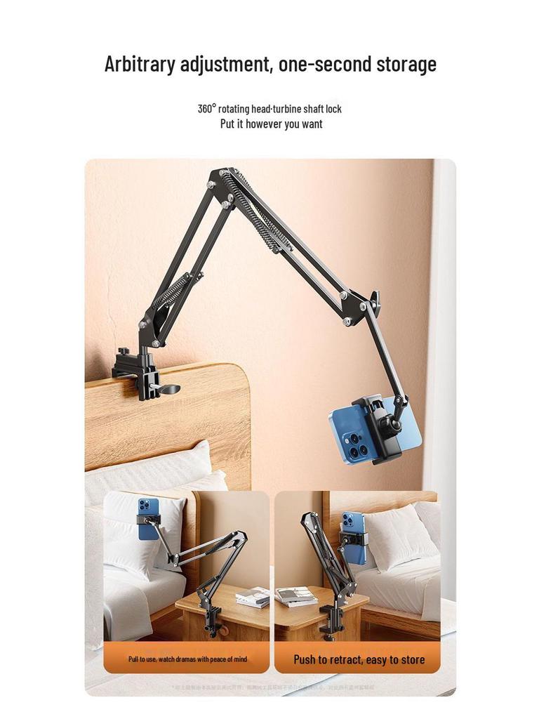 Regulowany stojak na telefon/tablet przy łóżku i na biurko z mechanicznym ramieniem