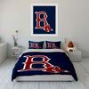 Red Letter "B" with Red Socks Logo Print Bedding Set Duvet Cover Pillowcases (1* Duvet Cover 2* Pillowcases Do Not Include Comforter)