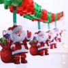 Christmas Banner Decoration Holiday New Year Party Honeycomb Paper Pull Flower Pendant Santa Ceiling Arrangement Decoration