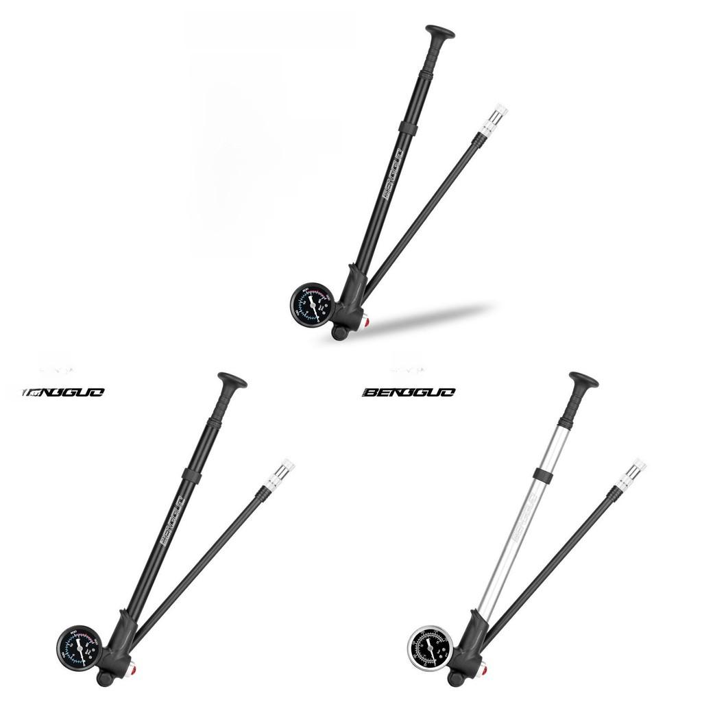 Fiets Voorvork Pomp Aluminiumlegering Hoge Druk Luchtpomp Voor Mountainbike Onderhoud