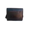 Handmade Black Leather Crossbody Bag: Laptop Messenger Satchel
