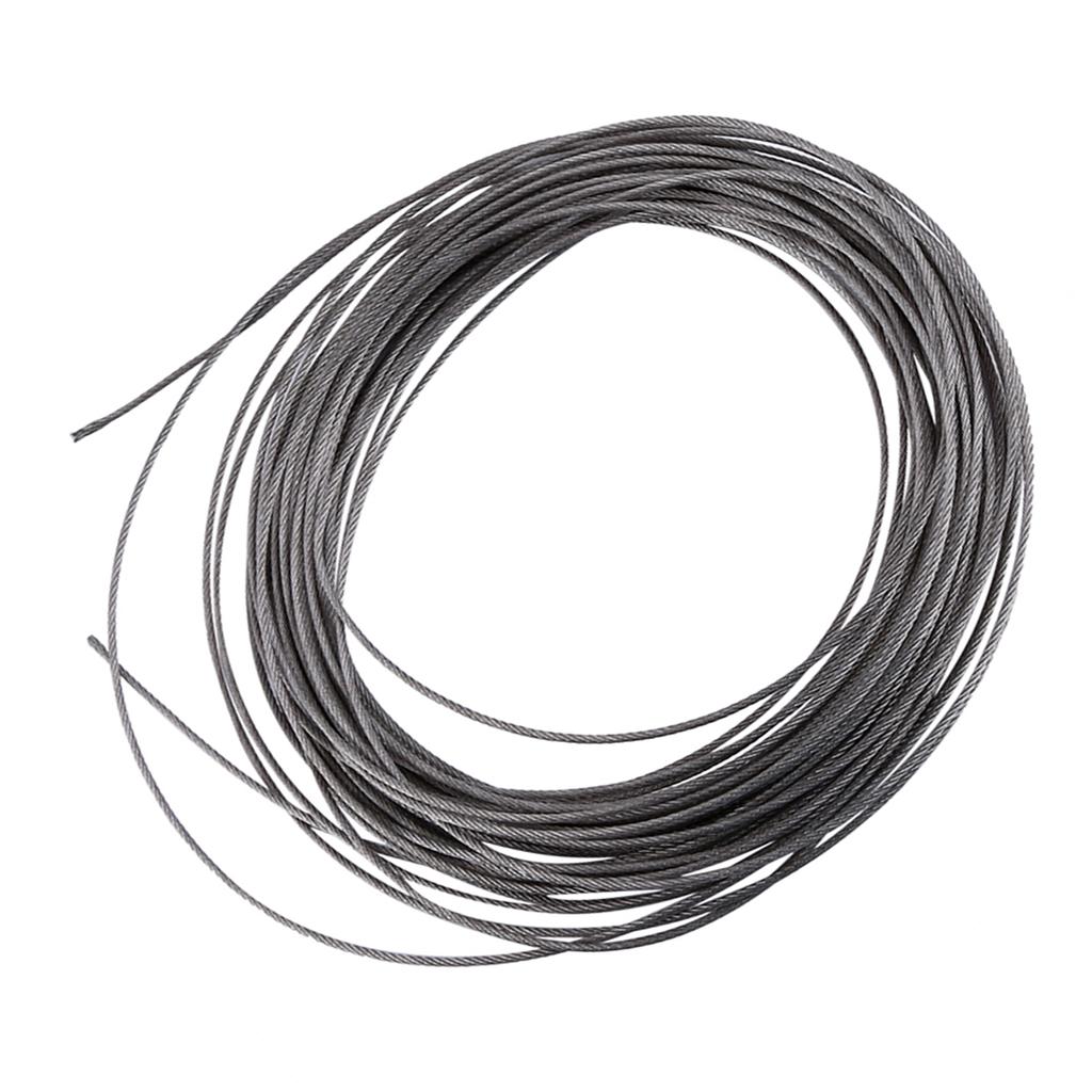 1Pc 15 Meters 304 Stainless Steel Cable Wire Rope Diameter 1.5mm