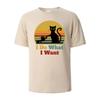 I Do What I Want Cat Pushing Down The Cup Printing Unisex T Shirts Summer Cotton Tshirts Breathable Basic Unisex Clothing Street Tees