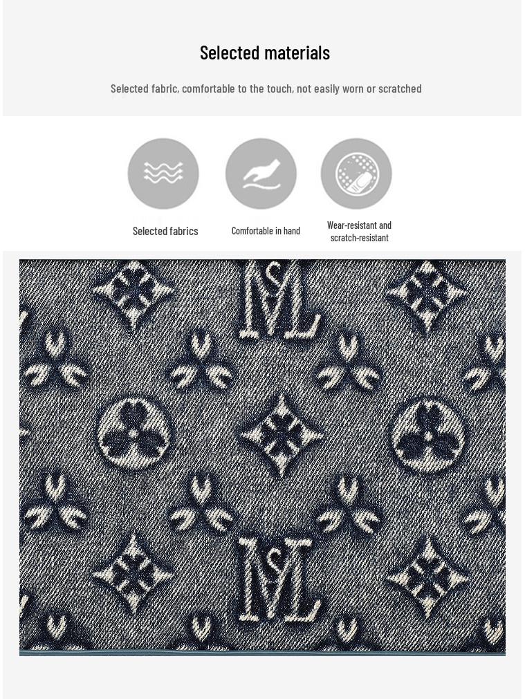 Trendy Women's Washed Denim Shoulder Crossbody Tote Bag