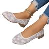 Fashion Women's Shoes 2025 Mary Jane's Spring Fashion  Summer New Lace Cutout Shallow Mouth Low Heel Casual Single Shoe for Women