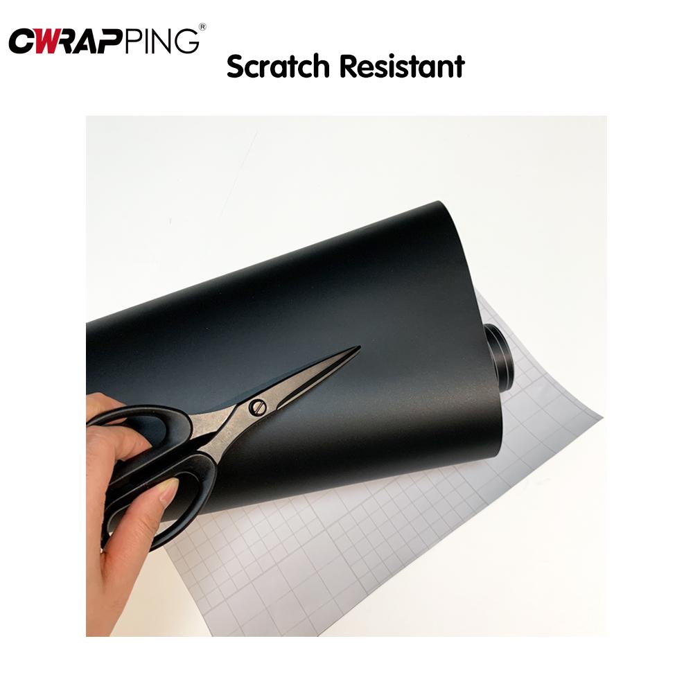 Matte Black Vinyl Wrap Large 1.5m Car Stickers Exterior Waterproof Custom Vinyl Adhesive Wrapping Sheet Car Body Films Sticker