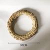 Natural Straw Wreath for Crafts and Decorations Environmentally Friendly Material Ideal for Indoor and Outdoor Use