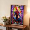 Full Round Diamond Painting Spider-man Breaking Through The Wall Art Rhinestone Picture Mosaic DIY 5D Cross Stitch Embroidery Home Decoration