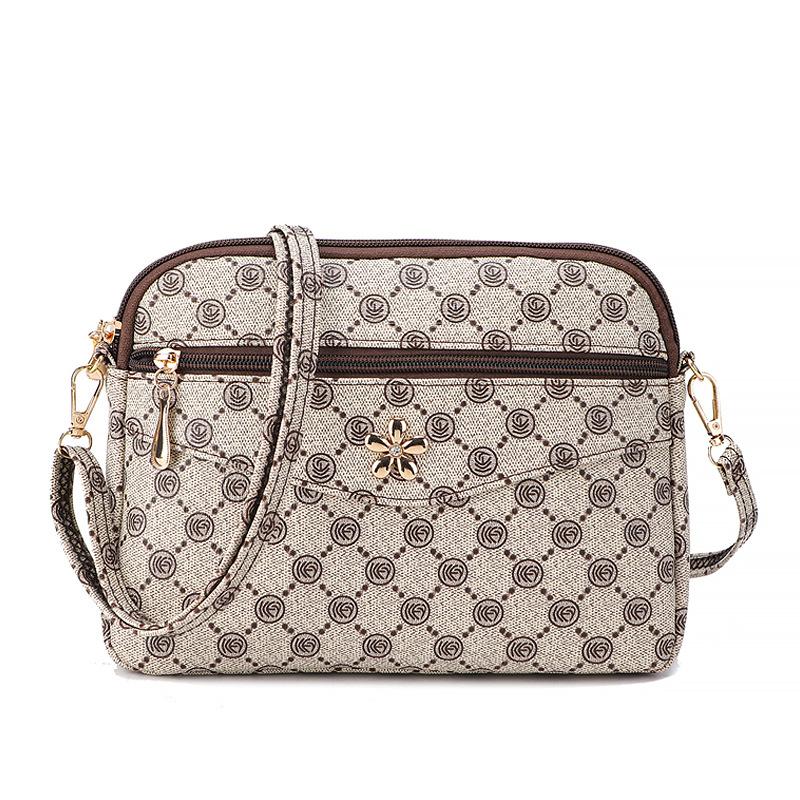 Summer Monogram Bucket Bag, Large-capacity Middle-aged Women's Bag, Daily Single-shoulder Women's Crossbody Bag, Mom's Bag