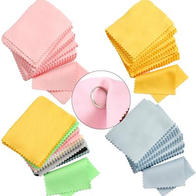 20 pezzi di panno per lucidatura in velluto per argento e oro