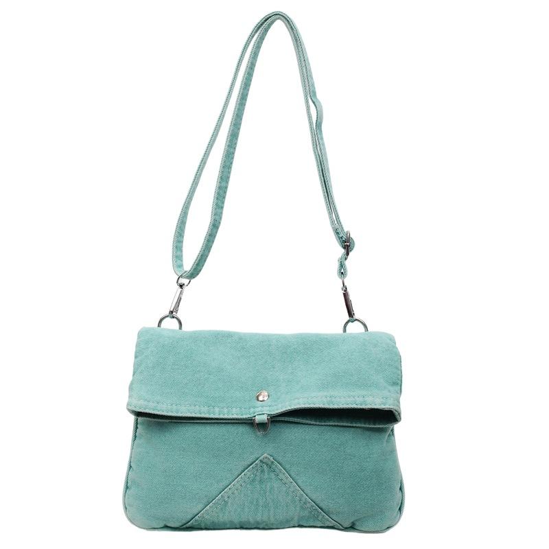 

Сумка через плечо Рюкзак Повседневный и легкий Одноплечевая сумка Джинсовая сумка-мессенджер зелёный