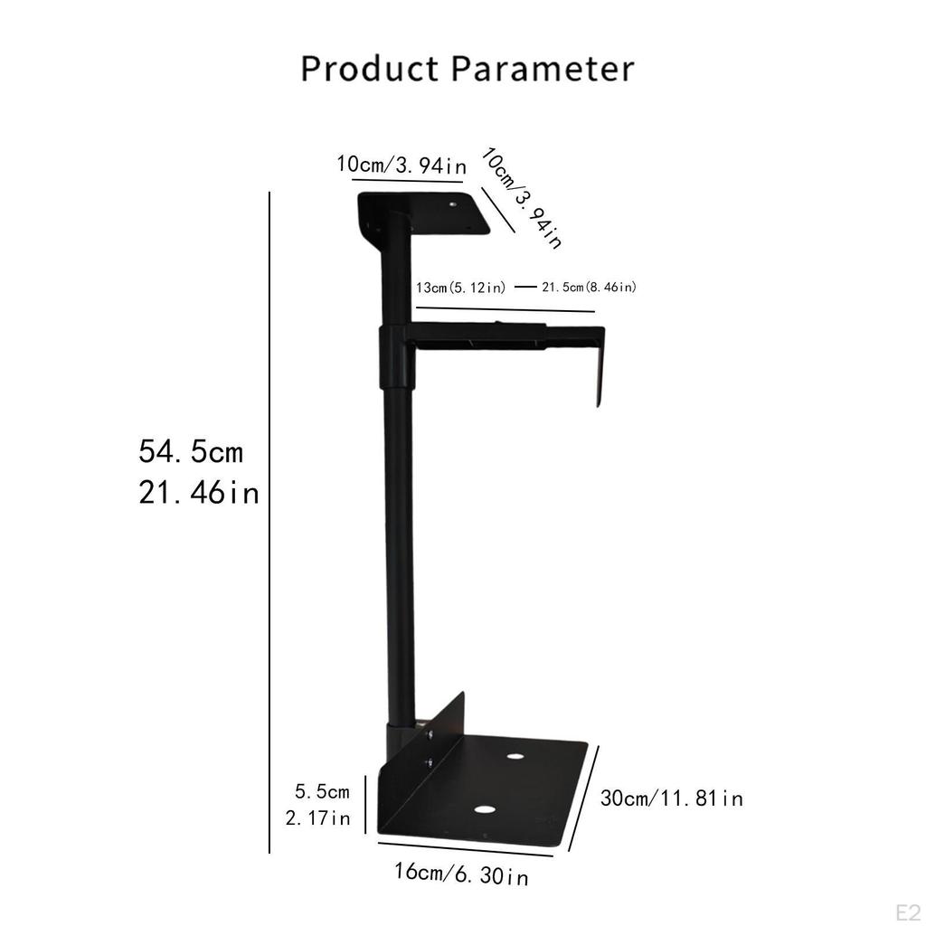 Computer Case CPU Machine Holder Stand Installation under Desk or on Wall Hanger Sturdy Easy Use