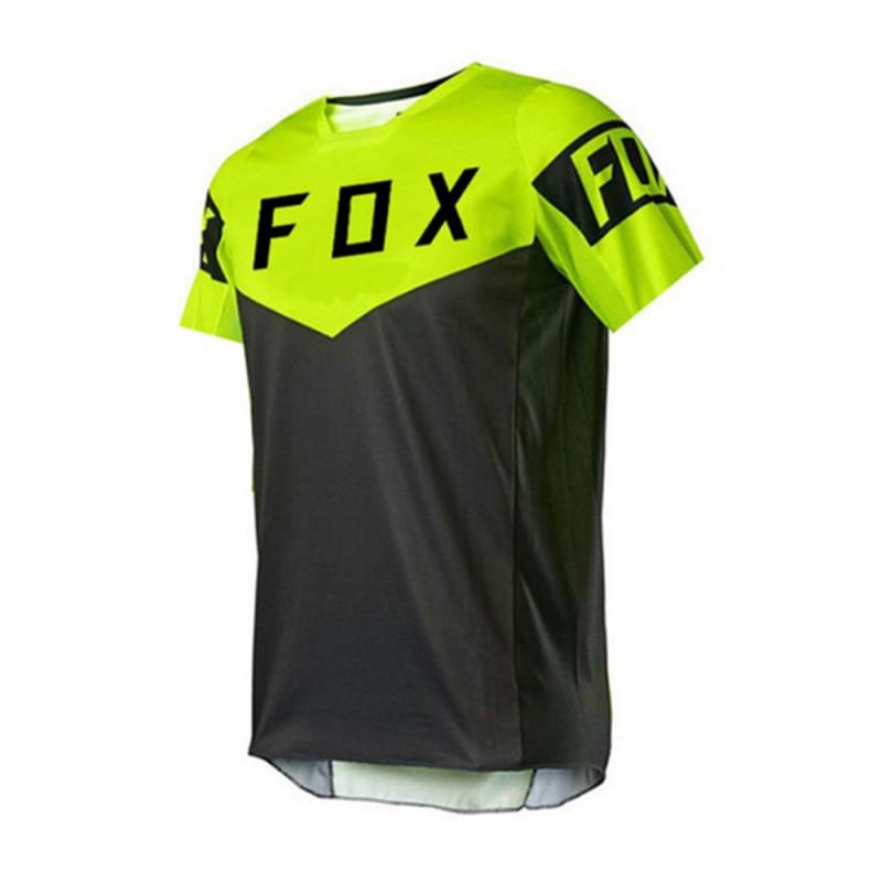 Mens Quick-Dry Cycling Jersey Short Sleeve Mountain Bike Downhill Racing Ride