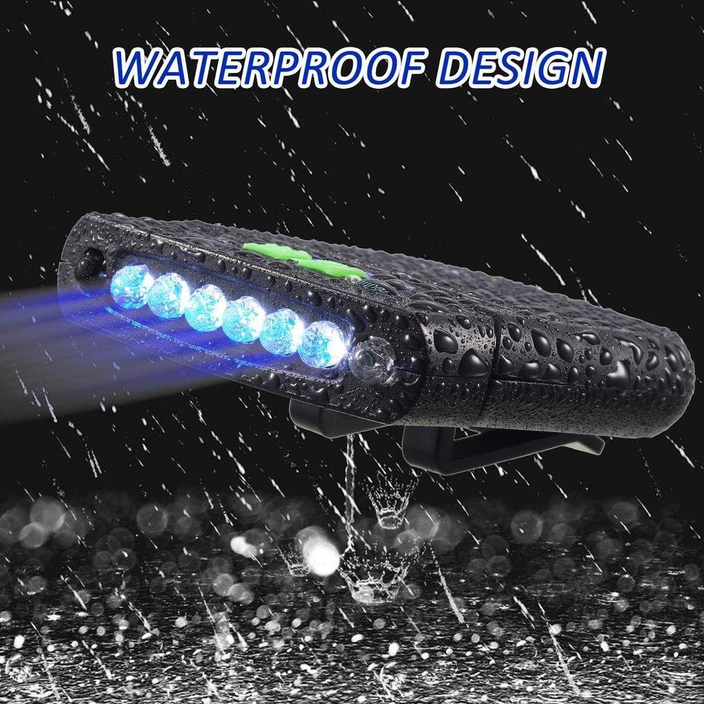 LED Clip on Cap Lights USB Rechargeable Cap Flashlight Clip Waterproof Ultra Bright Hands-Free Hat Light Flashlight Headlamp