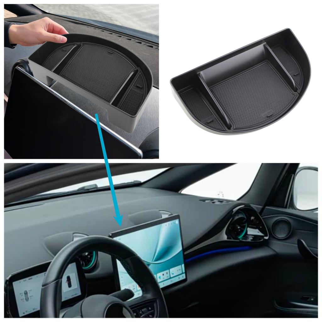 Car Behind Screen Storage Box for BYD Dolphin 2022 ‑ 2025 Dashboard Hidden Organizer Tray Car Interior Accessories