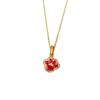 Red flash diamond cat claw gold necklace niche light luxury design sense fashion collarbone chain simple versatile exquisite neck jewelry