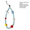 Handy Lanyard Dreidimensionale Wolken Blaue Weiße Perlen Dekor Handgemachte Textur Starker Anti-Verlust-Verschluss Kamera Lanyard Tasche