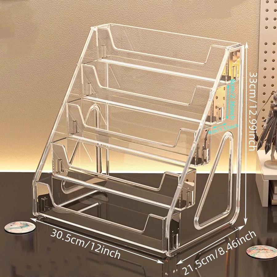 

Card and greeting card transparent desktop storage rack assembly, star card flower shop gift shop storage display rack