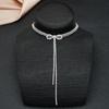 New Bow Necklace Women's Full Clavicle Chain Neck Tassel Special Fashion Dress All-Matching Accessories