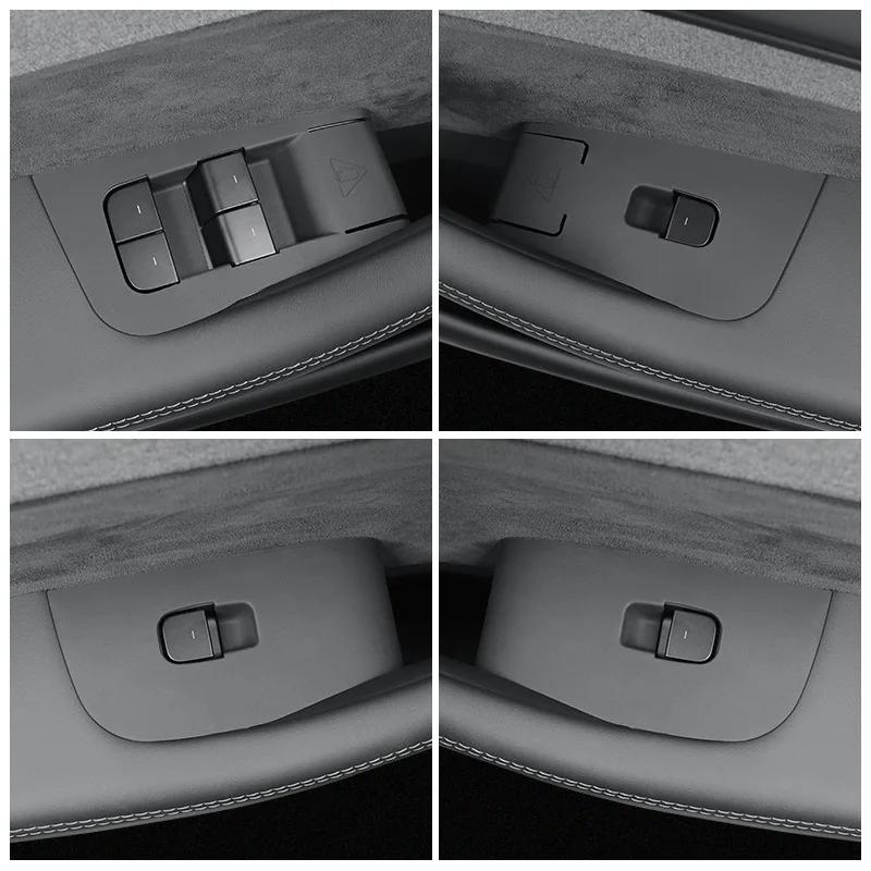 Car Sticker For Tesla Model YL 2025 Car Window Opening Button Sticker Silicone Glass Lifting Panel Car Modification Accessories 