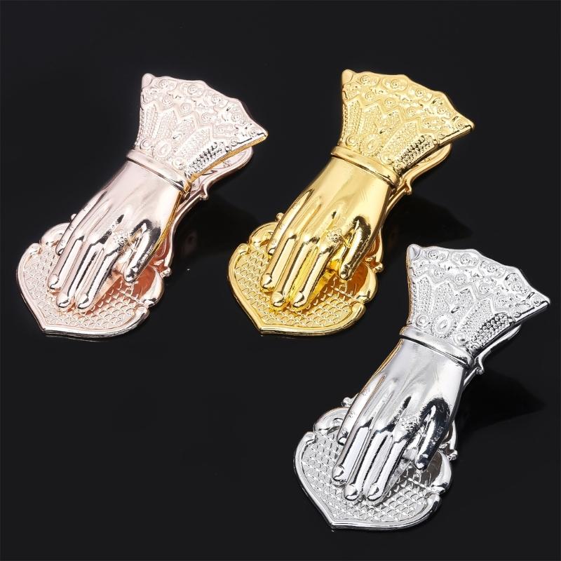 Vintage Bookmarks Hand Shape Metal Bookmarks Page Holder Clip Decorative Paper Clip for Reading Scrapbooking Journaling