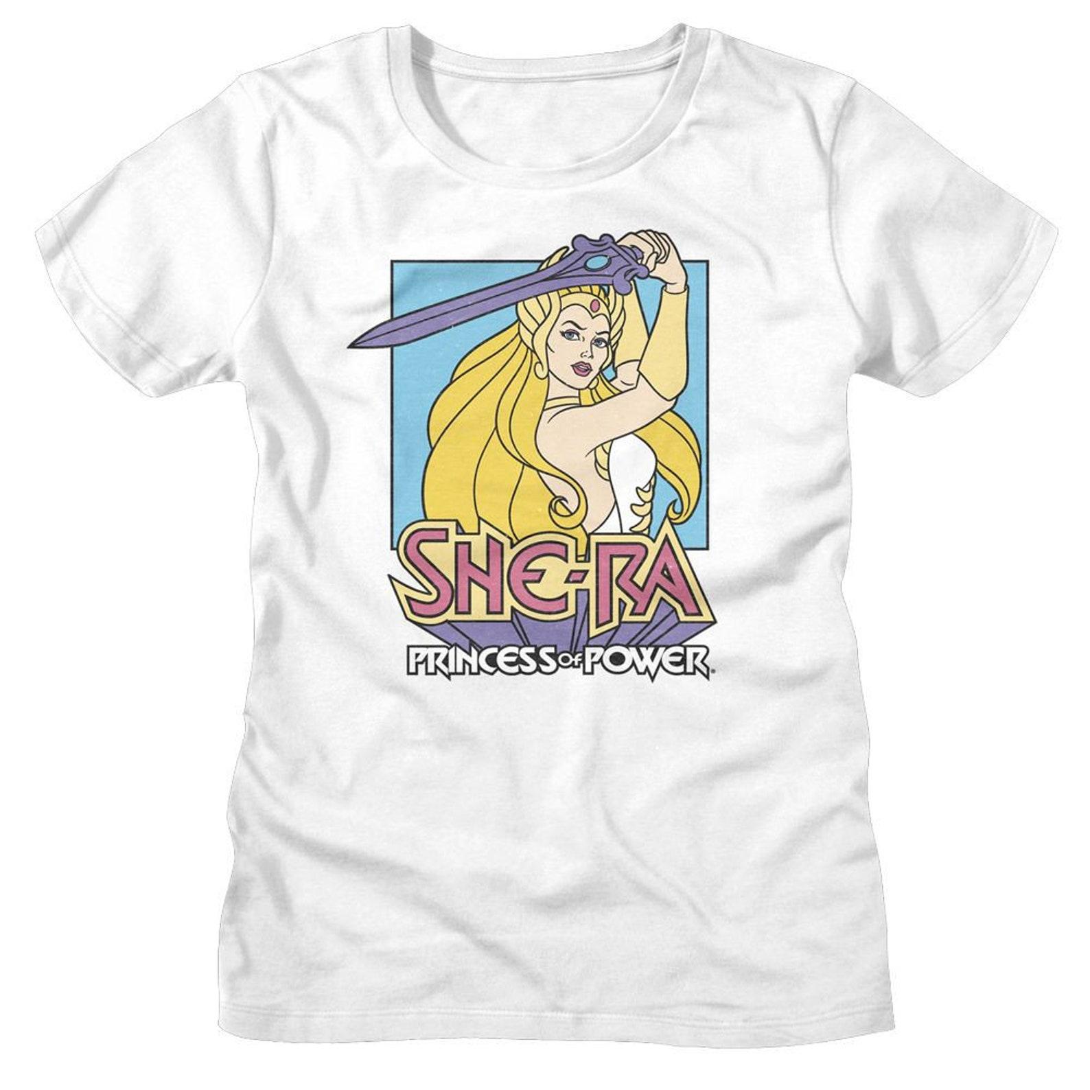 Masters of the Universe Pastel Sword White Women s T-Shirt 4XL