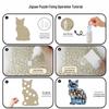 HOOLOOG Starry Sky Cat Wooden Puzzle & Piggy Bank Combo