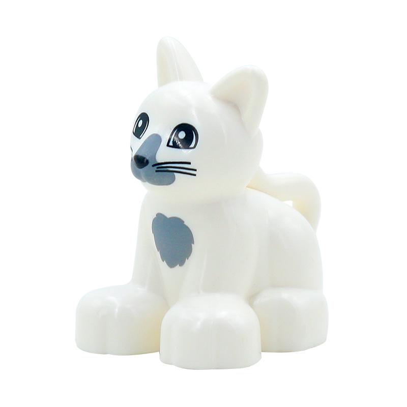 Children's Large Particle Animal Building Blocks Set - Puppy, Kitten, Butterfly, Cow, Poultry Toy Accessories