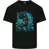 Zombie Rocker Rock N Roll Heavy Metal Guitar Skull Kids T-Shirt Childrens