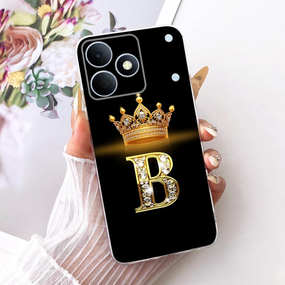 For Realme Note 80 Case RMX5388 New Luxury Letters Cover 6.74'' Soft Silicone Phone Case For Realme Note 80 Note80 Fundas Bumper