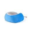 Cuscino da viaggio blu in memory foam per il collo