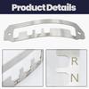 Brushed Metal Selector Gate Panel 707900608 707900506 for HD8 HD9 HD10 UTV Gear Console Replacement, with Marked P R N H L Layout and Defined Manual