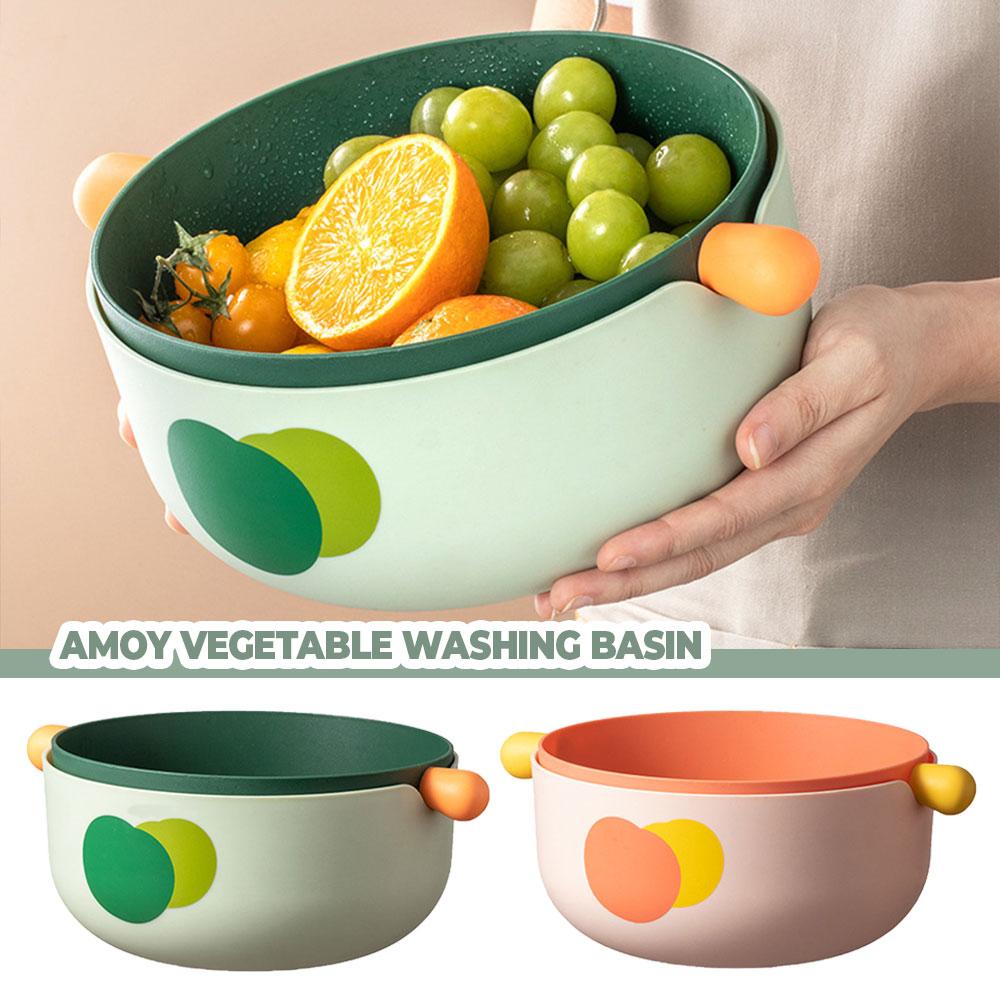 Multifunctional Double-Layer Kitchen Drain Basket Filter Basket Drain Basin