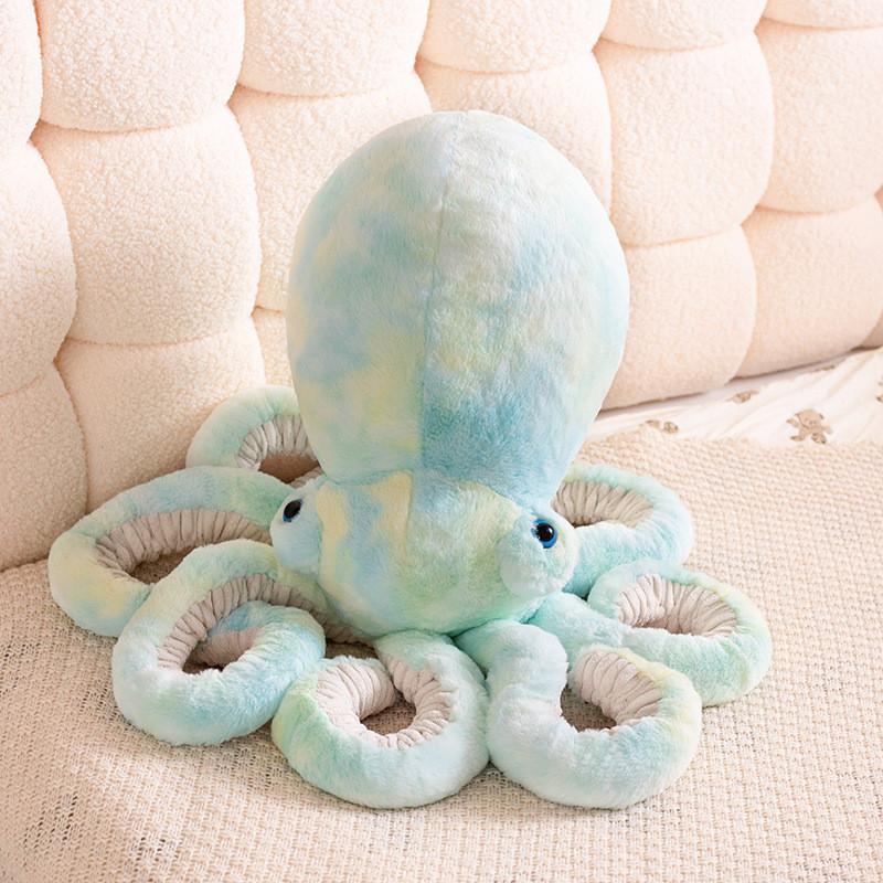 Plush Octopus Toy With Bright Colors For Kids Gift And Soft Animal Decor