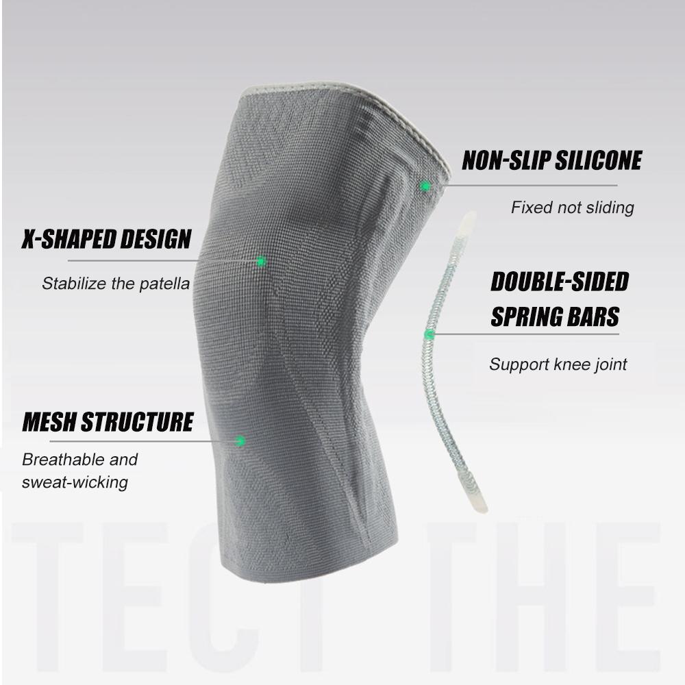 1Pcs Knee Braces for Men ,Women Knee Pain, Knee Compression Sleeves with Side Stabilizers Reduce Strain & Swelling,Pain Relief