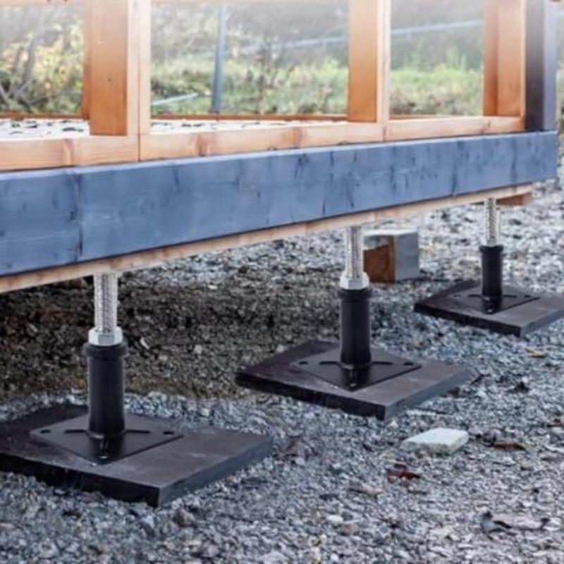 Pacote com 2 Ajuste Macaco de Piso Posto Macaco de Piso Suportes de Levantamento 6-9 Polegadas Ajustável Macaco de Casa Ajuste Suportes Suportes de Levantamento Mini Scr