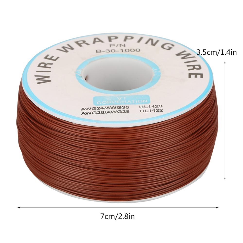 

30AWG Single Copper Wire Strand 0.25mm Core Diameter Tin Plated Copper Cord Circuit Board коричневий