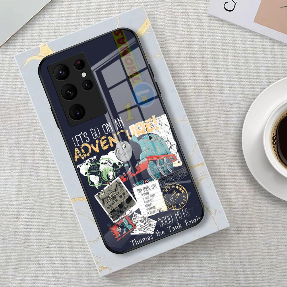 

Cartoon Thomas The Tank Engine Phone Case For Samsung S26 S25 Edge Ultra 23 22 21 20 Ultra Plus S24 Fe Glass Cover Galaxy S22 Ultra 5G