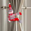 Christmas Curtain Tiebacks Cute Holiday Doll-Themed Holders Home Decor Festive Window Display Xmas Party Decoration Wholesale